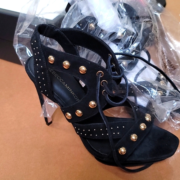 Rebecca Minkoff Shoes - Black and gold Rebecca Minkofg